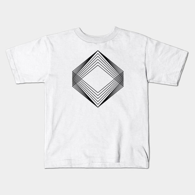 Minimal Cube Kids T-Shirt by Fabio Zannini